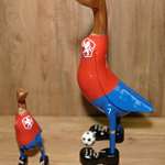 Kachna fotbalista  - dřevěná kachna 
