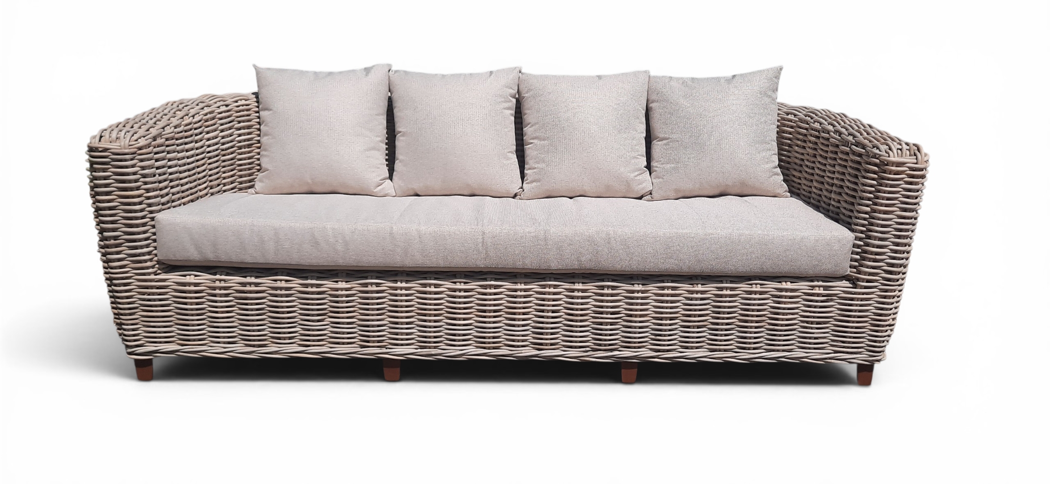 Zahradní ratanová sofa CORDOBA pro 3 osoby - kvalitní ratanový, teakový nábytek od RATTAN STUDIO