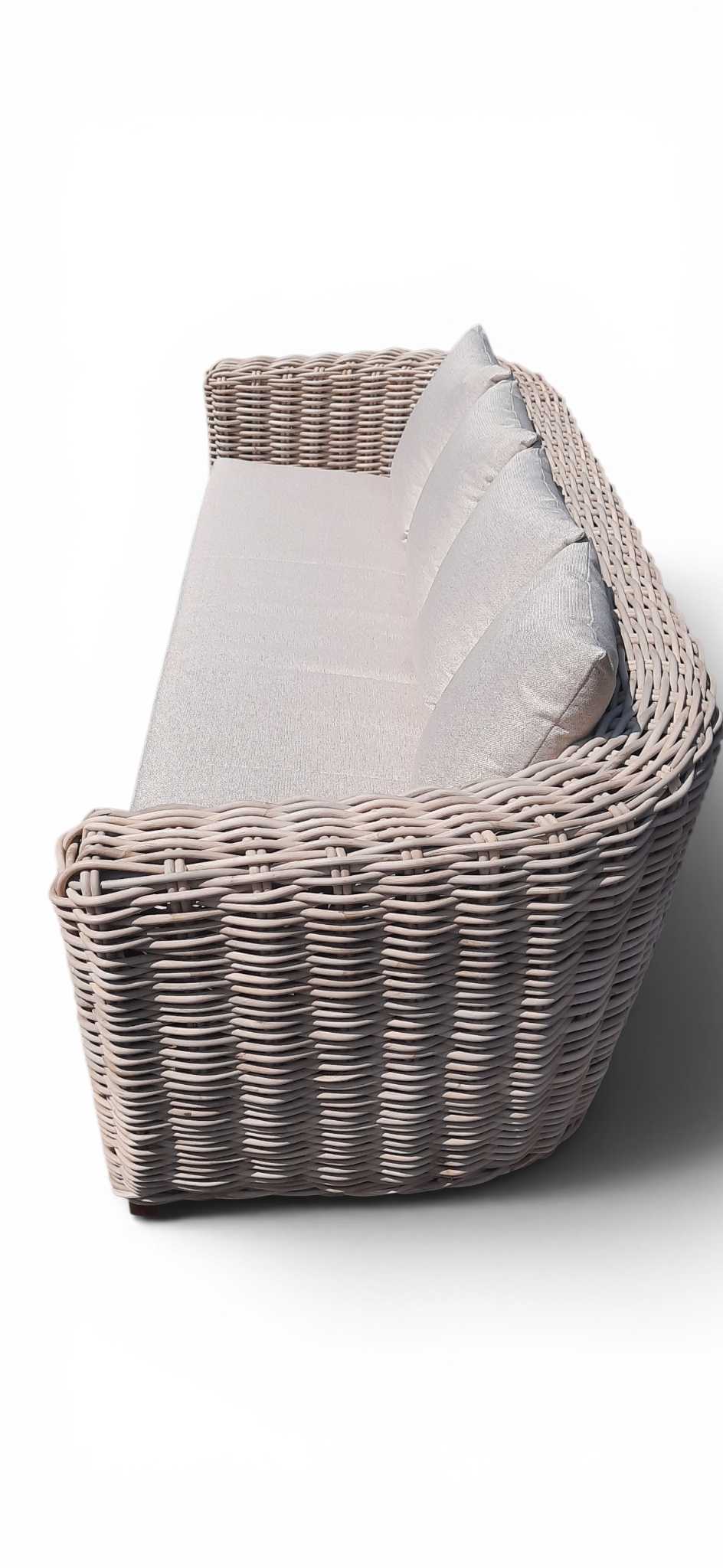 Zahradní ratanová sofa CORDOBA pro 3 osoby - kvalitní ratanový, teakový nábytek od RATTAN STUDIO